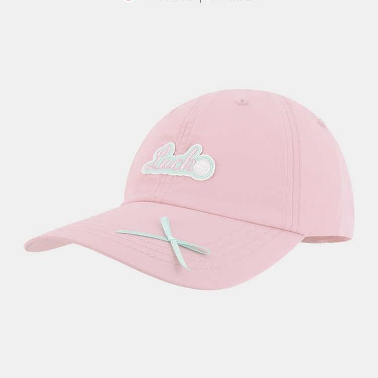 Fashion Hat Korean version of letter embroidery labeling baseball cap women's summer small fresh color thin big head circumference showing face small