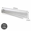 Shimomura Kihan Stainless Steel Dishcloth Rack, Perfect Fit, Made in Japan, 3-Piece Set, Magnetic, No Tools Required, 38030, Tsubame-Sanjo