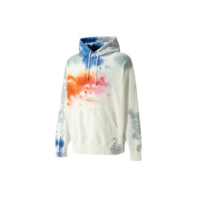 Puma Толстовка с капюшоном Mmq Series Tie Dye с топами унисекс на шнурке Белый 539575-02