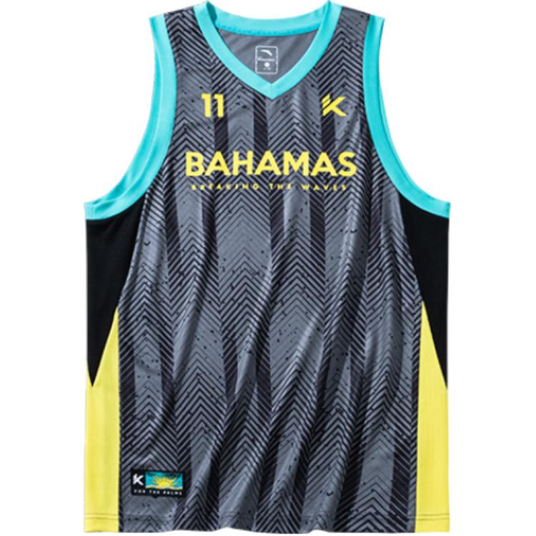Men's Anta Basketball Collection Basketball Jersey Men's Basic Black
