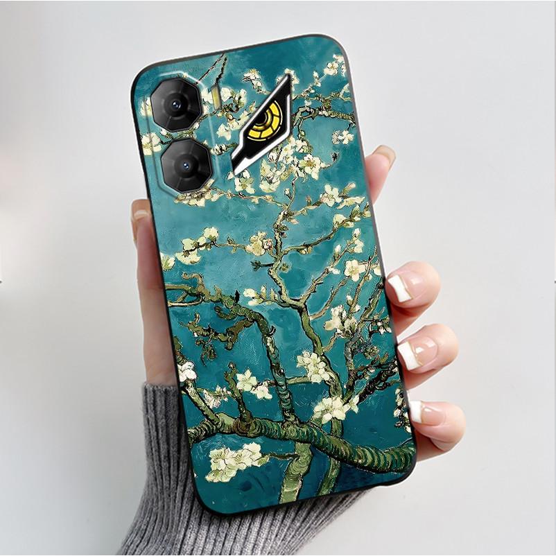 Чехол для печати для ZTE Nubia Neo 3 5G Fundas Capa Мягкий силиконовый черный корпус Чехол ZTE Nubia Neo 3 GT Милый цветочный мультяшный корпус