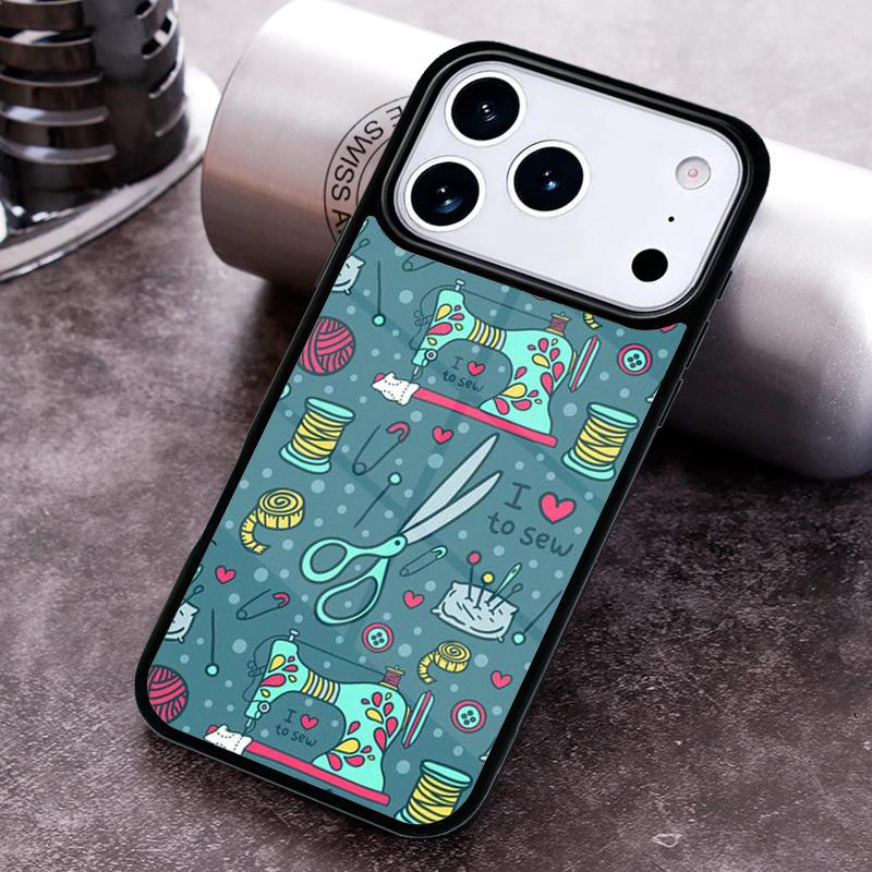 Чехол для телефона с принтом швейной машинки для iPhone 17, 16e, 15, 14, 13, 12, 11, Mini, Pro, MAX, мягкий силиконовый чехол
