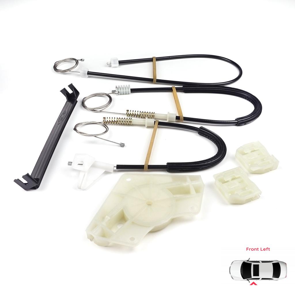 BWR544 Power Window Regulator Repair Set Front Left Door for Skoda Octavia MK1 1U 1U2 1U5 2001-2010 4/5 Door Facelift 1U0837461B