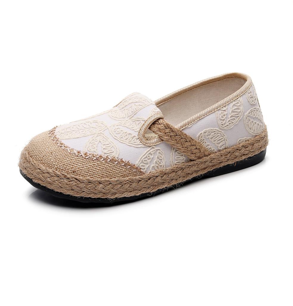 Customized Old Beijing Cloth Shoes Women's Breathable Middle-aged and Elderly Mother Shoes Soft Sole Non-slip Middle-aged and Elderly Women's One-ped