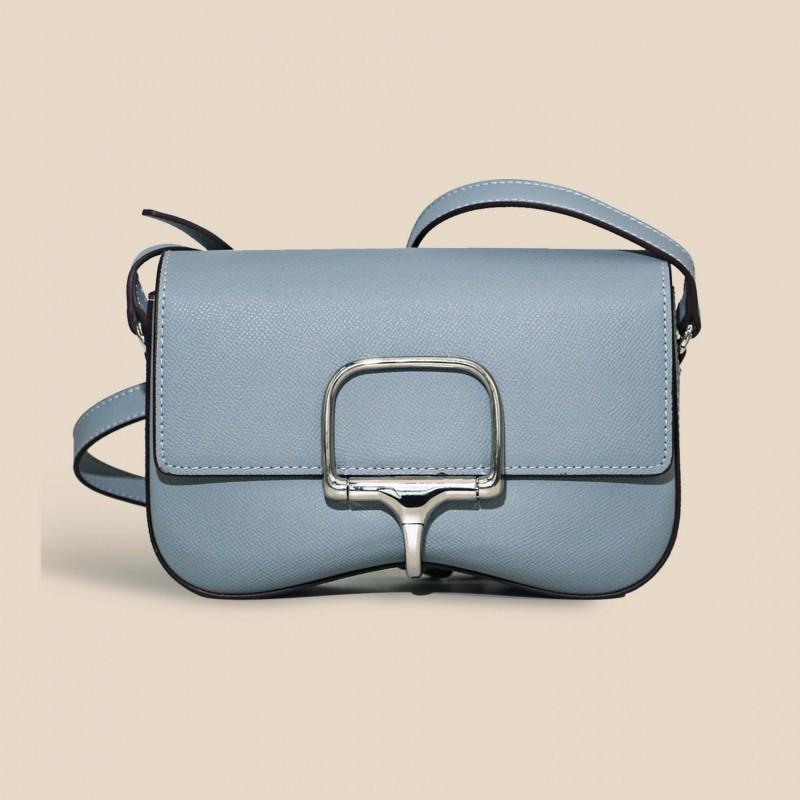 Женская сумка 2024 года Коровья кожа с узором из пальмовых листьев Della Butt Высококачественная Седло Одно плечо Кросс-боди