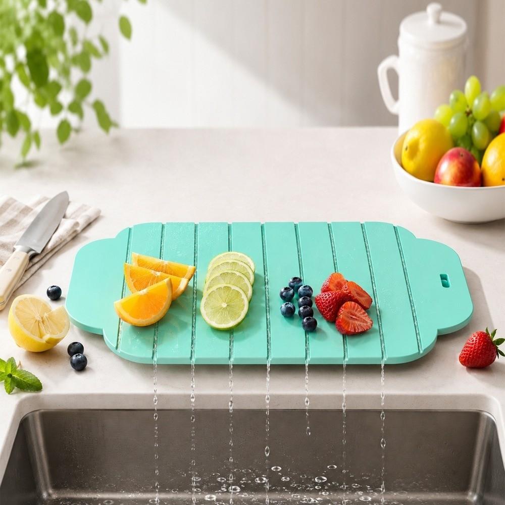 Silicone Folding Cutting Board Anti-Slip Vegetable Chopping Board Cutting Mat Kitchen Utensils