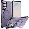 Shockproof Armor Rotating Magnetic Stand Phone Case For Samsung S26 S25 S24 S23 Ultra 5G Non-Slip Bumper Protection Back Cover
