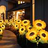 Xiaomi 1/3 Head LED Solar Simulation Sunflower Lights Garden Decor Yard Lawn Night Lights Landscape Lamp Home Decoration Flower Light
