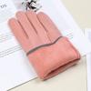 1Pair Winter Women Keep Warm Touch Screen Elegant Simple Cashmere Gloves Elasticity Thickened Soft