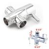 3-ходовые водозапорные клапаны G1/2" G 3/4" внутренняя резьба Наружная резьба Переключатель Смеситель Т-образный адаптер Хромированный Аксессуары для ванной комнаты туалета душа