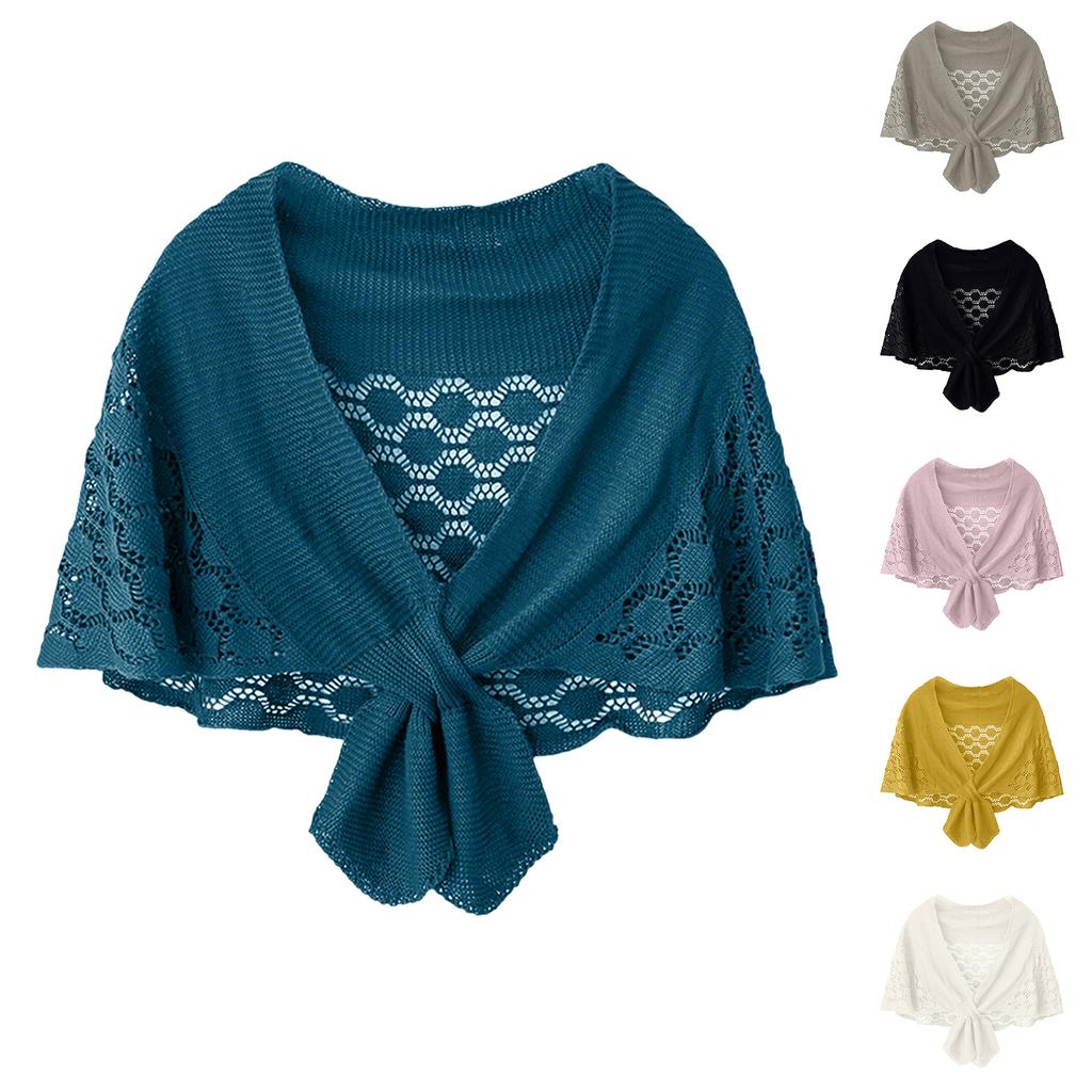 Ladies' Fashion Knitted Small Shawl Sunscreen Decoration Universal Scarf Shawl