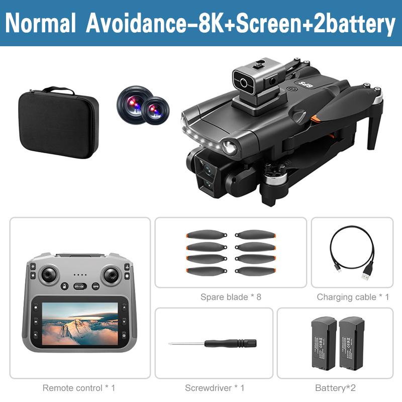Дрон V198MAX GPS 8K HD Аэрофотосъемка Двойная камера Бесколлекторный Квадрокоптер 5G WIFI 360° Лазерное Интеллектуальное Предотвращение Препятствий Воздушная Оптическая Игрушка