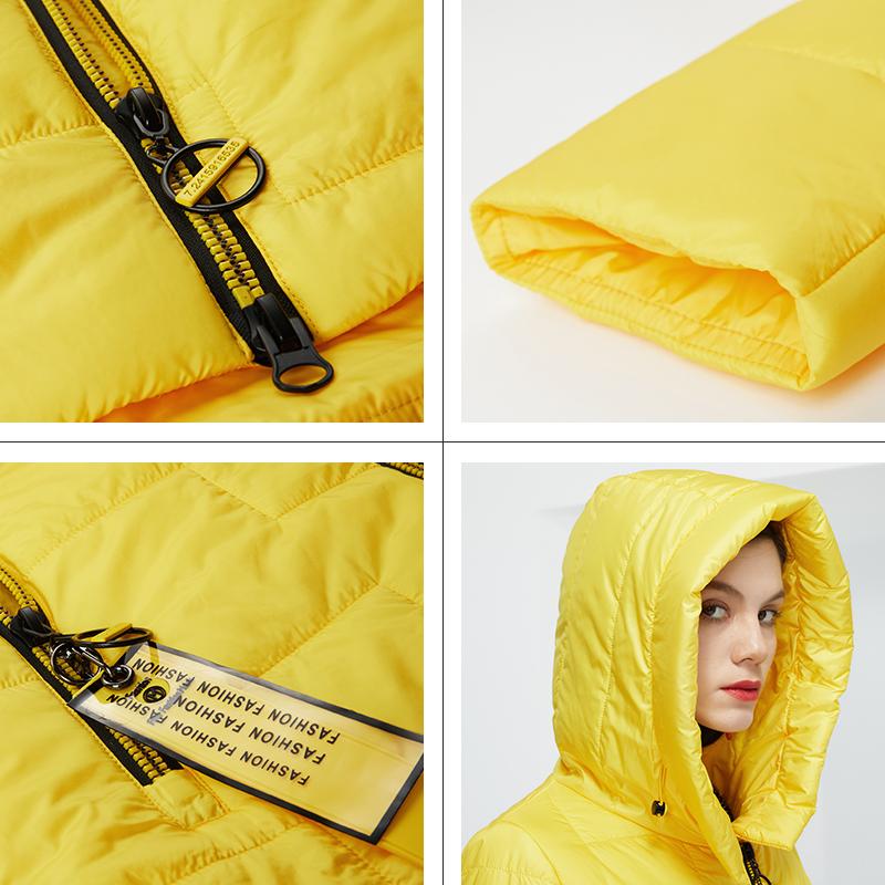 Gasman 2022 New Women's Spring Jacket Short Fashion Stand-up Collar Hooded Fashion Casual Coat Women Parka Warm Outwear 81855