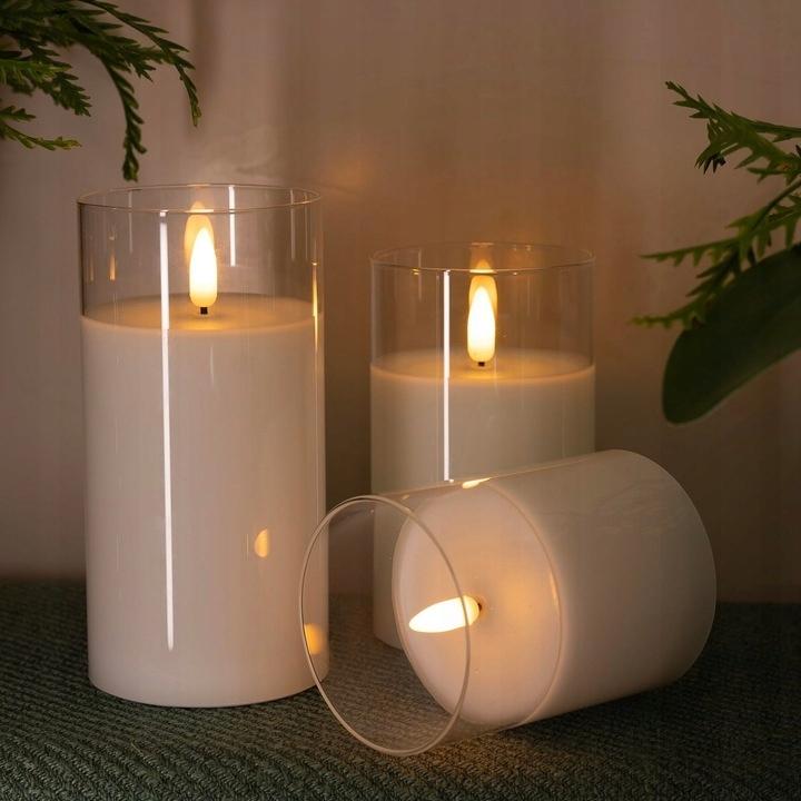 LED candle decorative flame effect candle insert battery operated 12.5CM