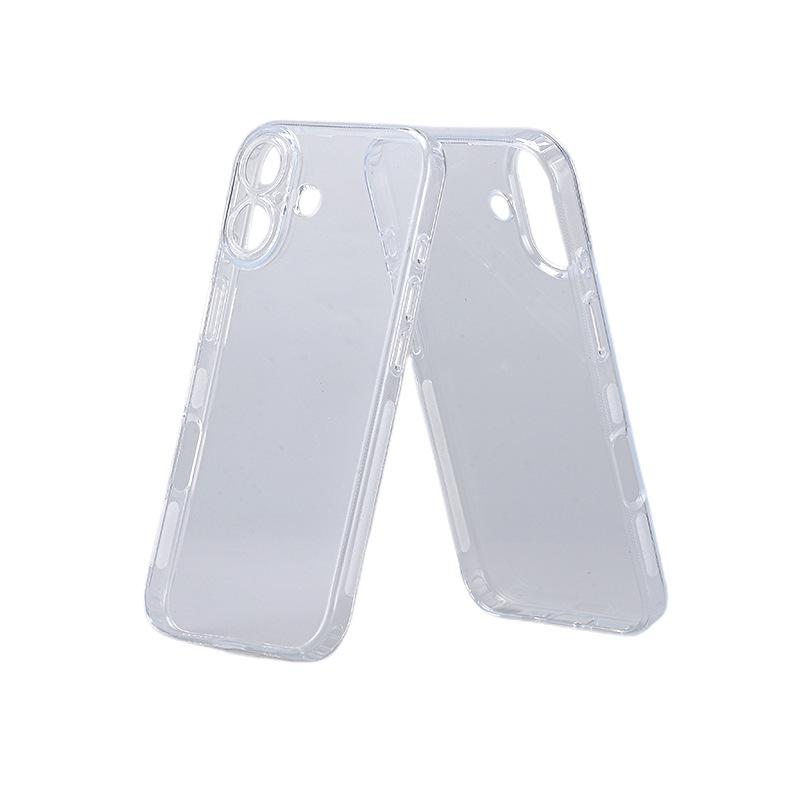 Высокопрозрачный противоударный TPU чехол-подушка безопасности для iPhone 16/17: Четырехугольная защита и противоскользящий дизайн