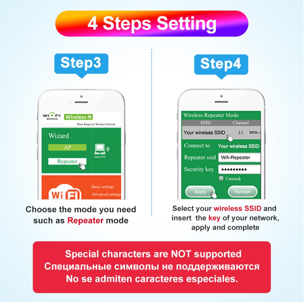 300 Мбит/с беспроводной Wi-Fi повторитель Wi-Fi усилитель WPA WPA2 усилитель сигнала AP маршрутизатор сетевой удлинитель 802,11 штепсельная вилка ЕС США
