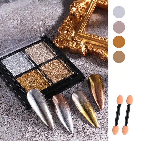 Yousheng Nail Art Powder Glitter Долговечный цветной хромированный зеркальный пигмент для ногтей Украшения DIY Пудра для макияжа