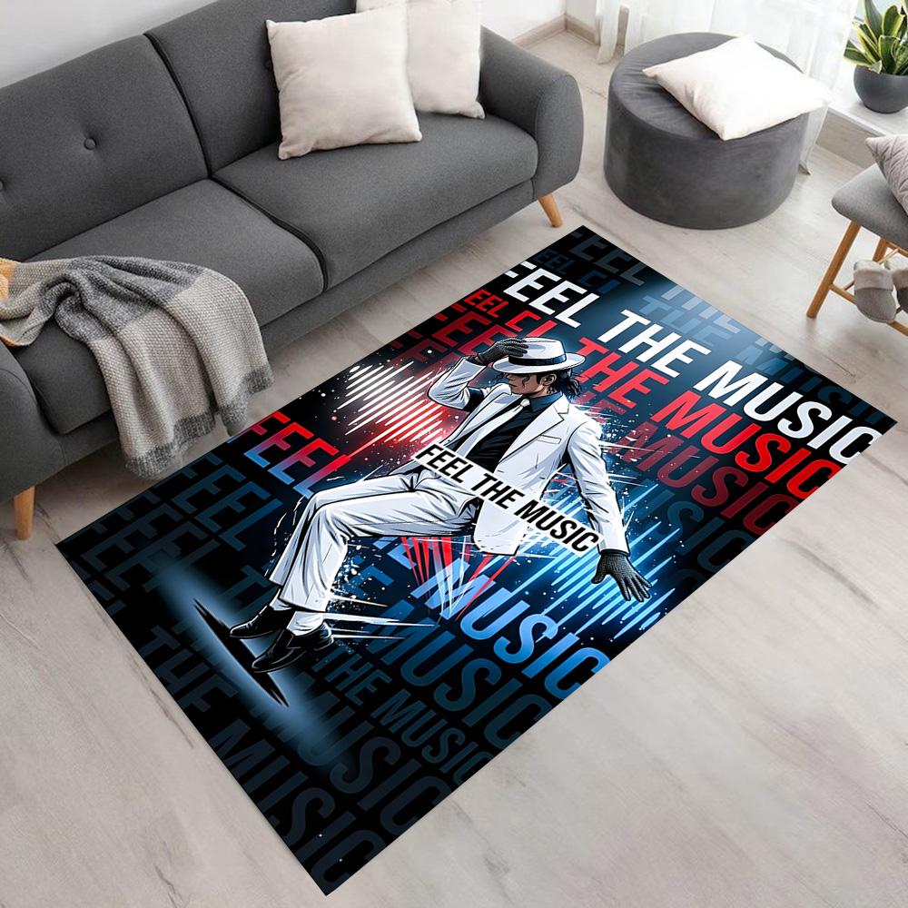 Michael Jackson Legend Carpet Suitable for Dormitory Outdoor Dining Room Study room Anti-slip Rug Decorate Offices Wedding Party Gift