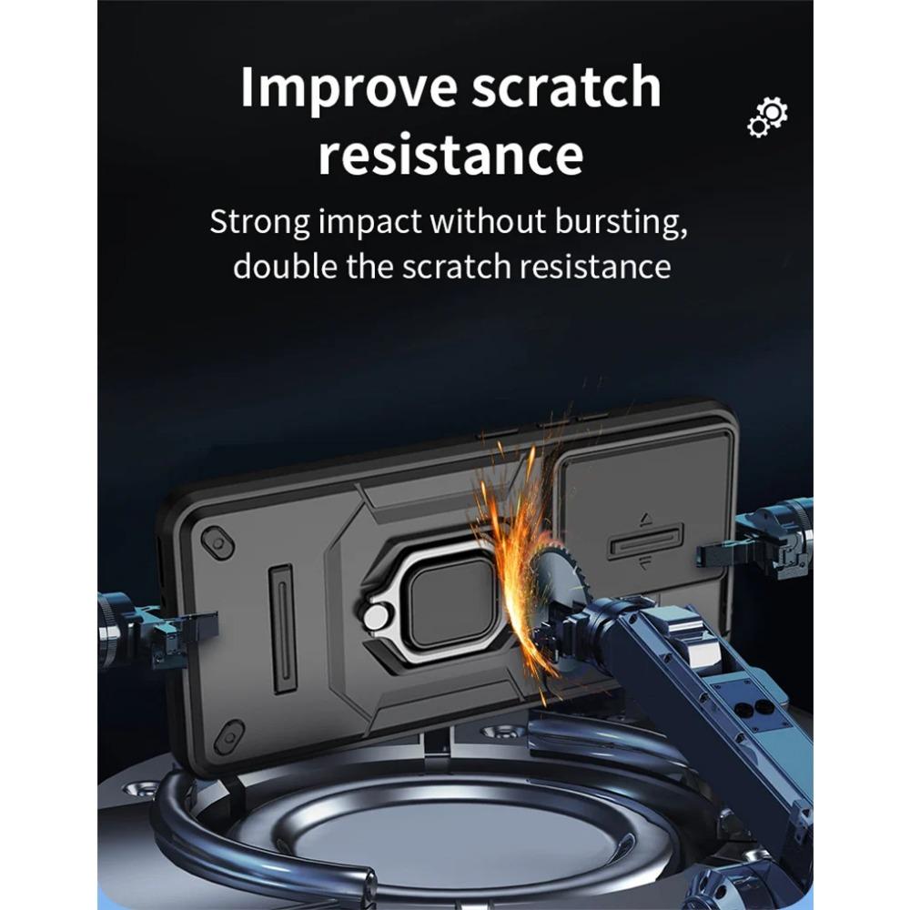 Чехол Armor для Xiaomi Poco X6 Pro 5G F6 F5 M6 Pro C65 защитный чехол кольцо магнитный держатель бизнес полная защита чехол