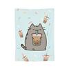 Kawaii Cute Blanket PPusheencats Flannel Awesome Breathable Throw Blankets for Bed Sofa  Winter