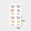 100/200 Pcs Adhesive Sealed Stickers Thank You Decorative Stickers Sealing Decor Labels  Gift Box