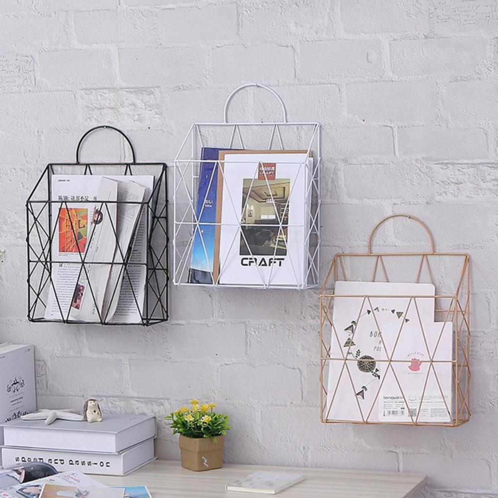 Hanging Heavy Duty for Office Home Bookshelf File Holder Desktop Organizer Rack Newspaper Holder