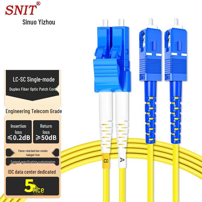 SNIT Telecom-Grade Fiber Optic Patch Cable