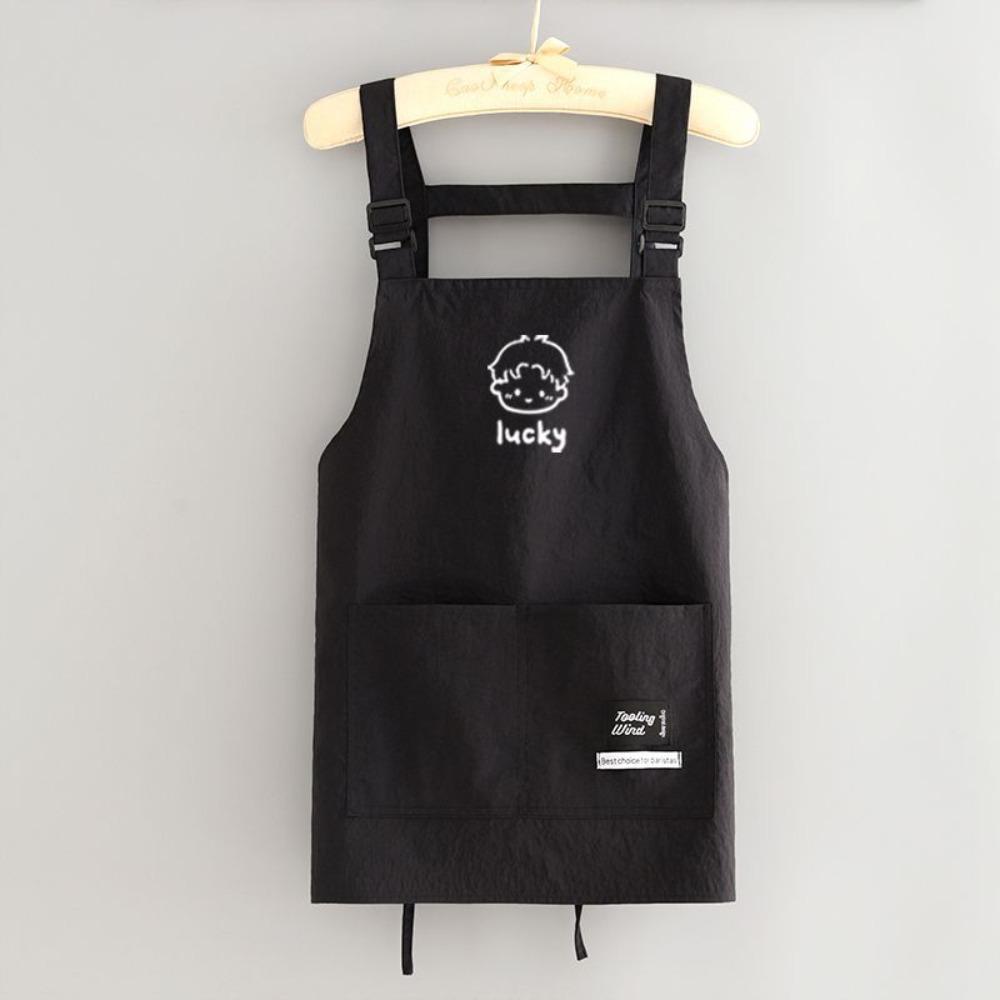 Waterproof Kitch Apron Cartoon Cooking Smock Portable Chef Apron for Home Kitchen