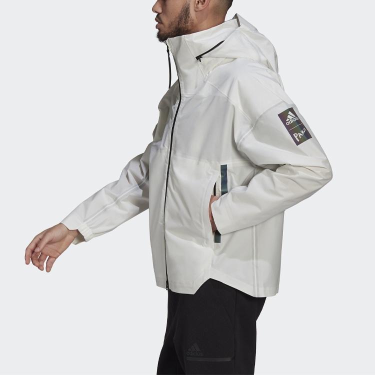 adidas Myshelter R.r Outdoor Yuyu Technology Белая мужская куртка-пальто с капюшоном GK8707