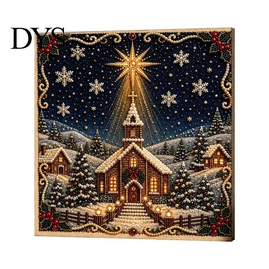 Художественное хобби Набор для DIY Рождественская жемчужная живопись, Ручная поделка Декоративное искусство для уникального праздничного украшения стола Домашний декор, Забавное
