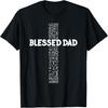Father's Day Gift for Dad Husband Blessed Dad Christian T-Shirt