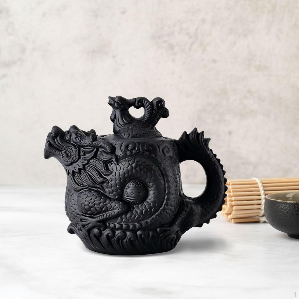 Purple Clay Teapot Chinese Tea Pot for Loose Tea,with Cover,Kung Fu Teaware Elegant Design