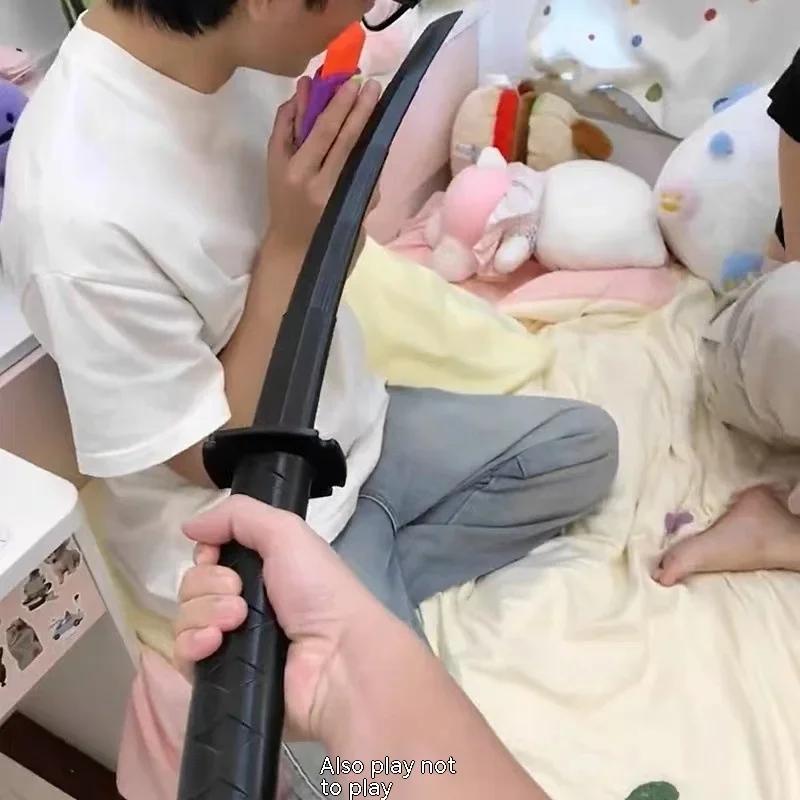 3D-печать Гравитационный нож Розовый Черный Гравитационный выдвижной Игрушка Катана Меч Декомпрессионная игрушка Косплей Реквизит Подарок на день рождения