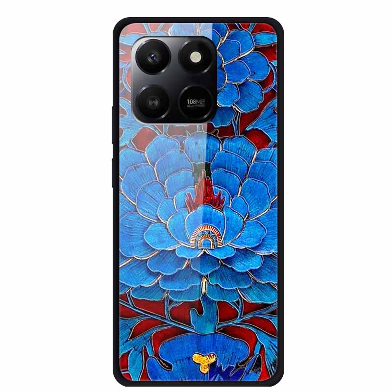 Стеклянная задняя крышка для Honor X7d 2025 Чехол X 7 D Coque Жесткий чехол из закаленного стекла для Honor 400 Smart Play 10T 5G Чехол Funda Para