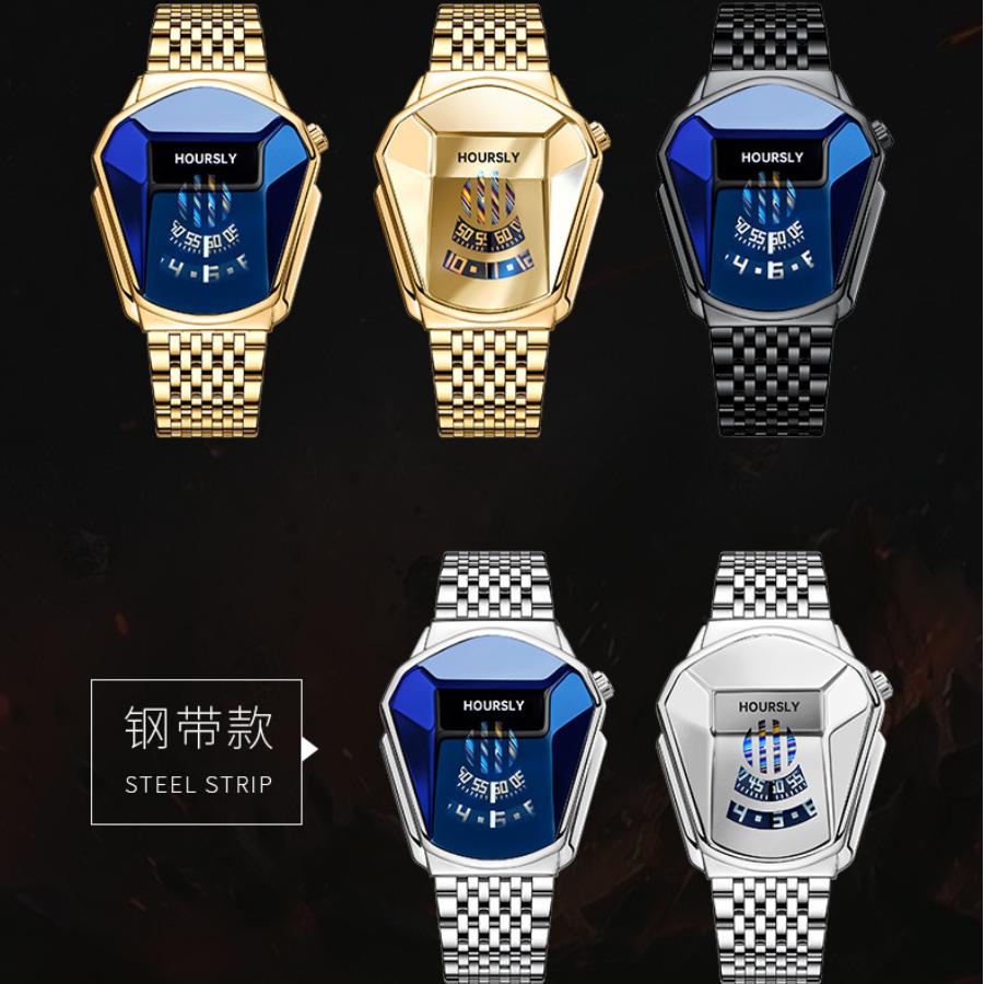 New Fashion Luxury Man Sports Motorcycle Watch Men Personality Wristwatch Stainless Steel Quartz Watches Male Clock Reloj Hombre