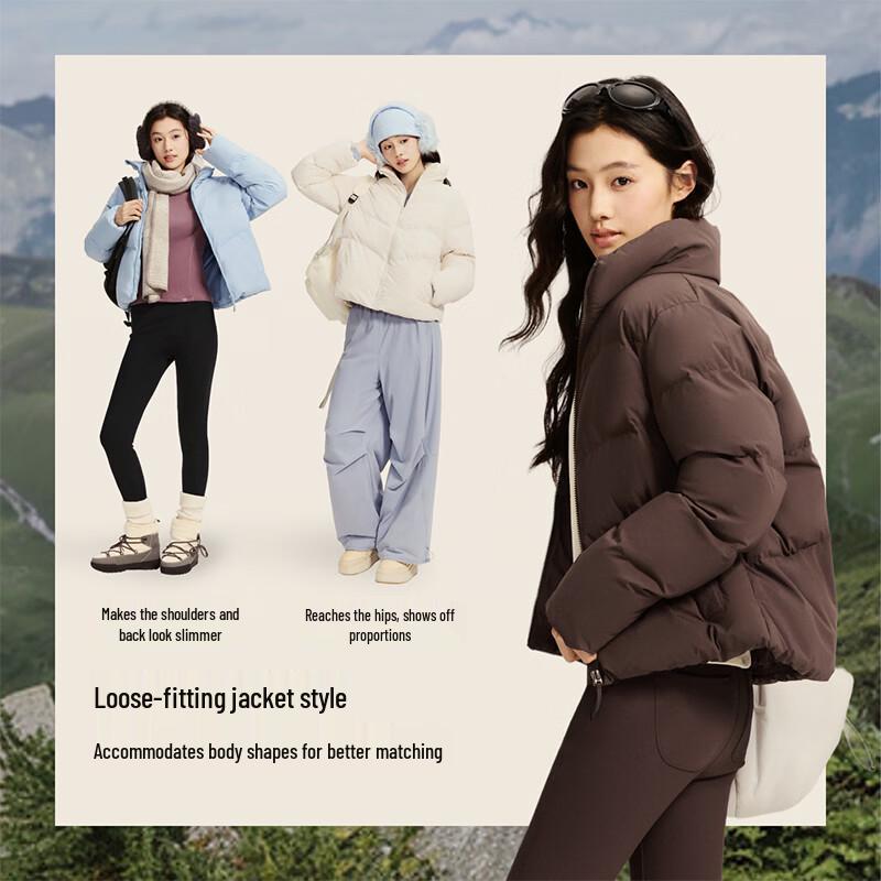 Beneunder Women's Stand-Collar Puffer Jacket