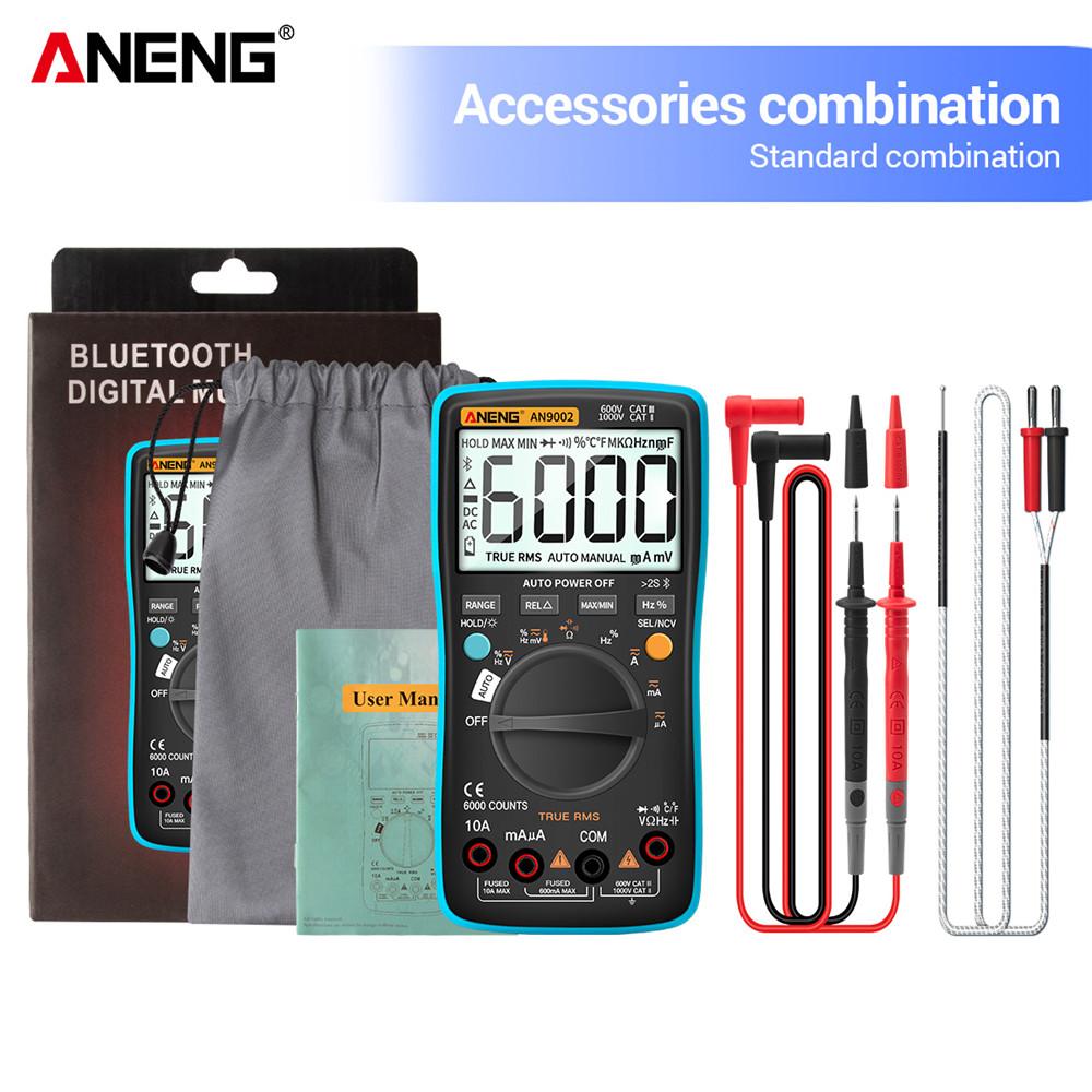 An9002 Bluetooth Digital Multimeter 6000 Counts True Rms Professional Multimetro Auto-range Ac/dc Current Voltage Tester
