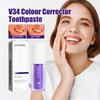 V34 Purple Toothpaste Clean Mouth Odor Stains Whitening Teeth Care Toothpaste
