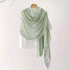 Tie-dyed Cotton Scarf Shawls Muslim Hijab For Women Crinkle Pleated Hijab Headscarf Wraps Femme Foulard Stoles Headband Bufanda