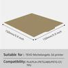 PEI Sheet 150x150mm Double Sided Textured PEI Printing Bed Spring Steel Build Plate for TEVO Michelangelo 3D Printer