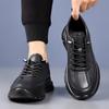 Кожаная мужская обувь для ходьбы Толстая подошва Ручная работа Обувь для скейтборда Мужская Роскошный бренд На шнуровке Мужские кроссовки Уличная мужская обувь на плоской подошве