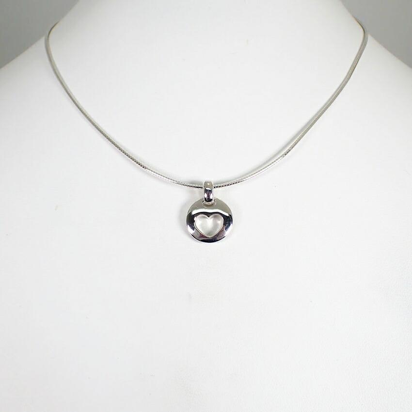 [Used] TIFFANY/Tiffany 925 Heart Omega Chain Pendant [g388-39]
