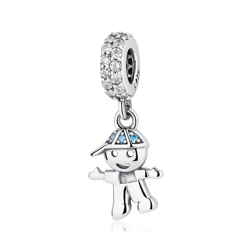 Original 925 Sterling Copper Charms Family Tree Love Heart Mom Pendant Beads Fit Brand Bracelets Necklaces Women DIY Zircon