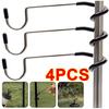 Stainless Steel Light Stand Holder Hooks Portable Tent Pole Lamp Hanger Hunting Fishing Lantern Hanger Camping Outdoor Supplies