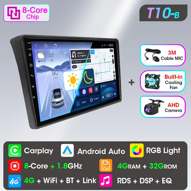Srnubi lecteur multimédia de voiture pour Fiat Ducato 2005-2023 citroën cavalier Peugeot Boxer 2006 - 2022 Carplay Android Navigation automatique