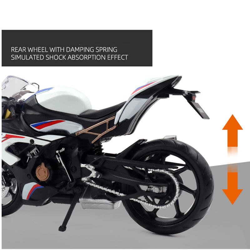 Масштаб 1/12 S1000RR, модель автомобиля из сплава, литая под давлением модель мотоцикла, игрушки, литье под давлением, металлические и игрушечные транспортные средства для мальчиков, подарки на день рождения