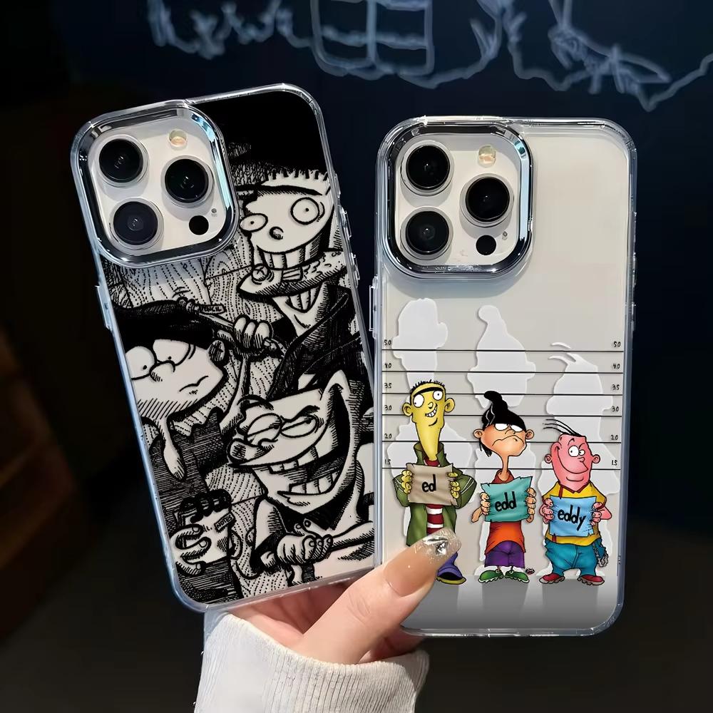 Мультяшный Чехол для Телефона E-Ed Edd N Eddy Для iPhone 17 Air 16 e 15 14 13 12 11 Pro Max Plus SE 2020 2022 Прозрачный Мягкий Чехол