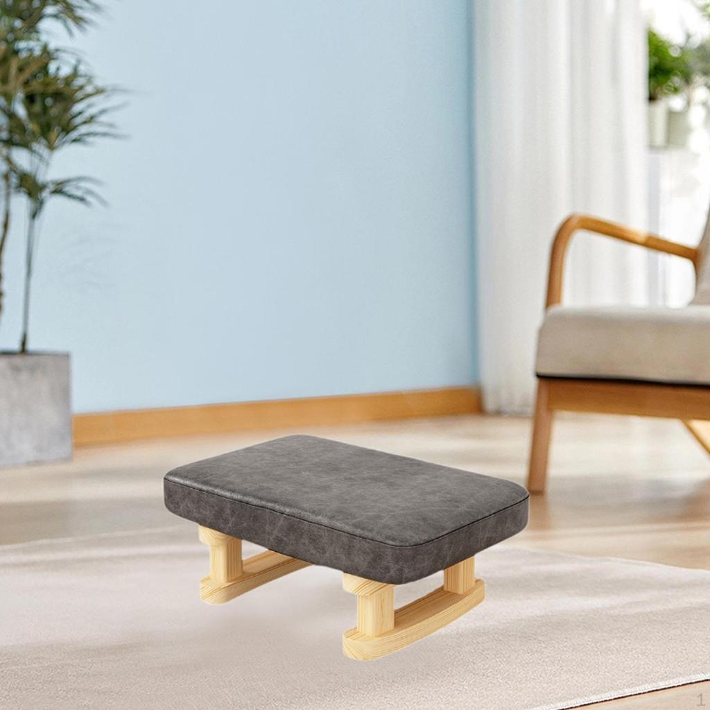Уютная подставка для ног из дерева для отдыха в домашнем офисе