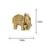 Brass Little Lucky Elephant Miniature Statue Decorative Home Brass Sculpture Desk Decoration