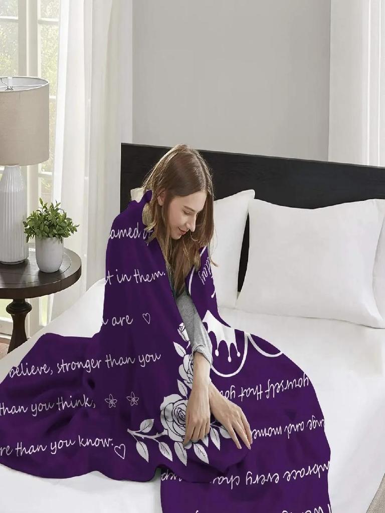 Super Soft Throw Blanket for Women Perfect Birthday Gift Idea Ideal for Home Travel Ages